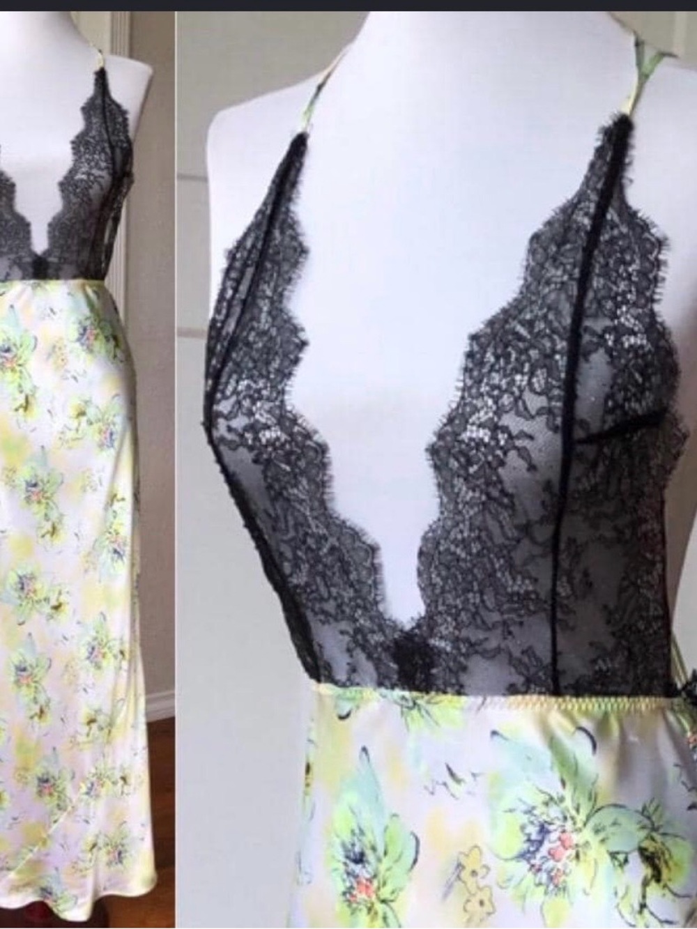 Victorias Secret vintage Silk and lace gown